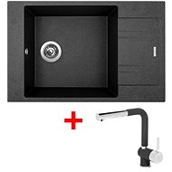 Sinks Vario 780 Granblack + Mix 3 P GR - Kitchen Sink and Tap Set
