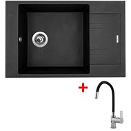 Sinks Vario 780 Metalblack + Flexia - Kitchen Sink and Tap Set