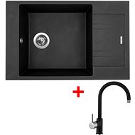 Sinks Vario 780 Metalblack + Vitalia GR - Kitchen Sink and Tap Set