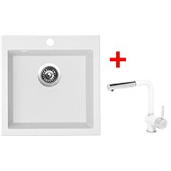 Sinks Viva 455 Milk + Mix 3 P GR - Kitchen Sink and Tap Set