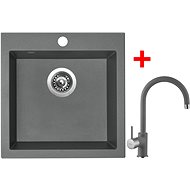 Sinks Viva 455 Titanium + Vitalia GR - Kitchen Sink and Tap Set