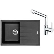 SINKS BEST 780 Granblack + MIX 350 P glossy - Kitchen Sink and Tap Set