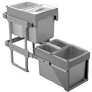 SINKS TANDEM FRONT 40 AU, 2x 8l + 3x 16l - Rubbish Bin