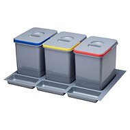 SINKS PRACTIKO 800, 3x 15l - Rubbish Bin