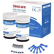 SINOCARE Set of 50 Replacement Strips + 50 Lancets for Safe AQ Angel - Test Strips