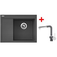 Sinks RIM 650 P Titanium + Mix 3 P GR - Kitchen Sink and Tap Set