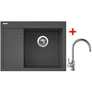 Sinks RIM 650 P Titanium + Vitalia - Kitchen Sink and Tap Set