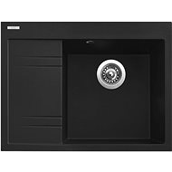 Sinks RIM 650 P Metalblack right - Granite Sink