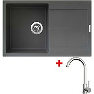 Sinks Ultima 790 Titanium + Arco all stainless steel - Kitchen Sink and Tap Set