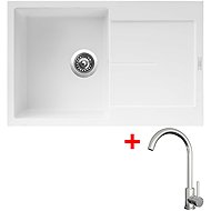 Sinks Ultima 790 Milk + Arco all stainless steel - Kitchen Sink and Tap Set