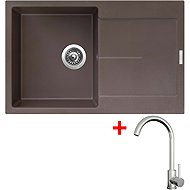 Sinks Ultima 790 Marone + Arco all stainless steel - Kitchen Sink and Tap Set