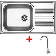 Sinks Star 860 XXL + Elasta stainless steel/gray - Kitchen Sink and Tap Set