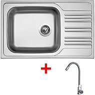 Sinks Star 780 XXL + Elasta stainless steel/grey - Kitchen Sink and Tap Set