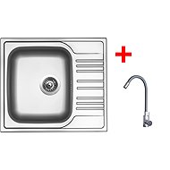 Sinks Star 580 + Elasta stainless steel/gray - Kitchen Sink and Tap Set
