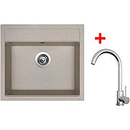 Sinks Solo 560 Avena + Arco all stainless steel - Kitchen Sink and Tap Set