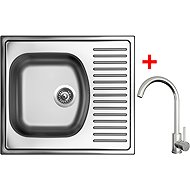 Sinks Short 580 + Arco all stainless steel - Kitchen Sink and Tap Set