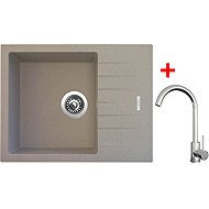 Sinks Perfecto 650 Avena + Arco all stainless steel - Kitchen Sink and Tap Set