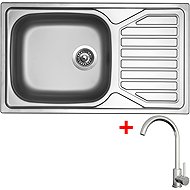 Sinks Okio 860 XXL + Arco all stainless steel - Kitchen Sink and Tap Set