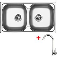 Sinks Okio 780 Duo + Arco all stainless steel - Kitchen Sink and Tap Set