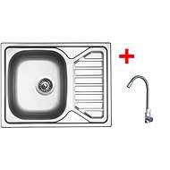 Sinks Okio 650 + Elasta stainless steel/gray - Kitchen Sink and Tap Set