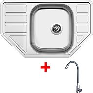 Sinks Corno 770 + Elasta stainless steel/gray - Kitchen Sink and Tap Set