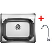Sinks Comfort 600 + Elasta stainless steel/gray - Kitchen Sink and Tap Set