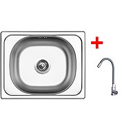 Sinks Classic 500 + Elasta stainless steel/gray - Kitchen Sink and Tap Set
