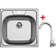 Sinks Classic 480 + Arco all stainless steel - Kitchen Sink and Tap Set