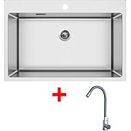 Sinks Blocker 760 + Elasta stainless steel/gray - Kitchen Sink and Tap Set