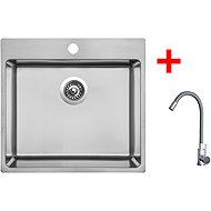Sinks Blocker 550 + Elasta stainless steel/gray - Kitchen Sink and Tap Set