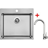 Sinks Blocker 550 + Arco all stainless steel - Kitchen Sink and Tap Set