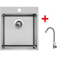 Sinks Blocker 450 + Elasta stainless steel/gray - Kitchen Sink and Tap Set