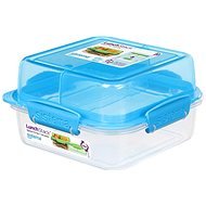 Sistema Lunch Stack Square To Go Blue Online 1.24L  (4) - Container