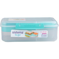 Sistema To Go Box 1,65 l 3 chambers, cup mint - Lunch Box