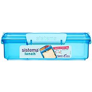 Sistema Snack box with 2 separate compartments 975 ml, blue - Lunch Box