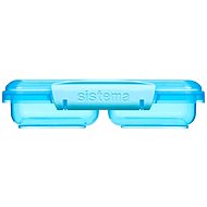 Sistema Snackbox mit 2 Fächern 350 ml, blau - Lunchbox