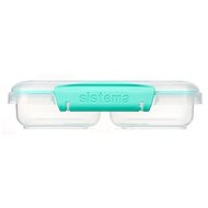 Sistema Snack box with 2 compartments 350 ml, mint - Lunch Box