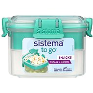 Sistema Snack box with bowl 400 ml, mint - Lunch Box