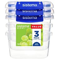 Sistema Lebensmittelbox 3er Set 2 Clips 400 ml - Dosen-Set