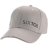 SIXTOL Cap with LED light B-CAP 25lm, rechargeable, USB, universal size, grey - Pracovní kšiltovka