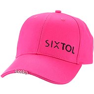 SIXTOL Cap with LED light B-CAP 25lm, rechargeable, USB, universal size, pink - Baseball Cap