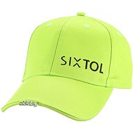 SIXTOL Cap with LED light B-CAP 25lm, rechargeable, USB, uni size, fluorescent green - Baseball Cap