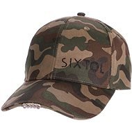 SIXTOL Cap with LED light B-CAP 25lm, rechargeable, USB, universal size, camouflage - Cap