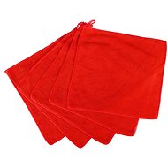 SIXTOL Microfiber Car Wash Cleaning Cloths CAR DETAILING WASH TOWEL SET 5, 25 × 25 cm, 5 pcs - Car Microfiber Cloth