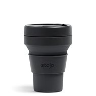 Stojo foldable cup Midi, 355 ml, dark grey - Drinking Cup