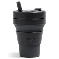 Stojo foldable cup Maxi, 470 ml, dark grey - Drinking Cup