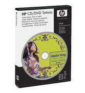 HP samolepící etikety pro potisk CD/DVD, lesklé, 13x18cm, 15ks, včetně aplikátoru - -