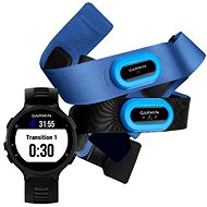 Garmin Forerunner 735XT, Black & Grey Tri Bundle - Sports Watch