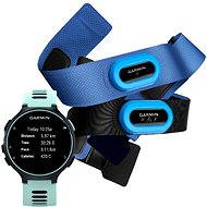 Garmin Forerunner 735XT Midnight Blue & Frost Blue Tri Bundle - Sports Watch