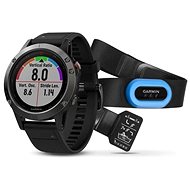 Garmin Fenix ??5 Grey, Black Band, Performe Bundle - Smart Watch